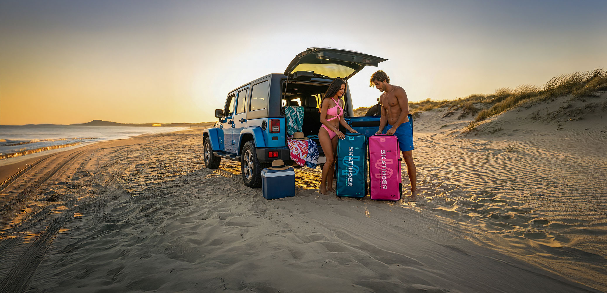 SKATINGER bags and backpacks for transporting SUP boards, equipment and water sports accessories
