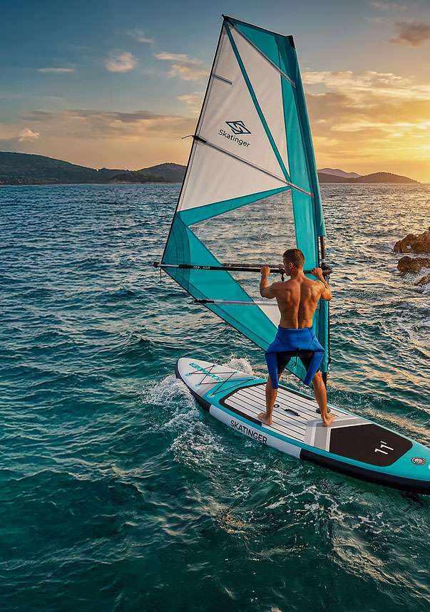 SKATINGER inflatable Windsurf SUP Boards for paddling and windsurfing adventures