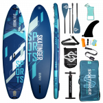 Skatinger Blue Sports Yoga Paddle SUP Board – Fitness, Versatility & Stability