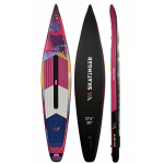 Skatinger CMYK Pink Racing SUP Board – Vivid, Fast & Expressive