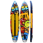Skatinger Graffiti Yellow Touring Paddle SUP Board – Boldness, Contrast & Performance