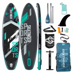 Skatinger Grey Sports Yoga Paddle SUP Board – Focus, Strength & Precision