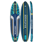 Skatinger Leafy Expedition Blue Allround Paddle SUP Board – Speed, Stability & Control