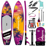Skatinger Upgraded Sunrise Allround Paddle SUP Board – Adventure, Glide & Tropical