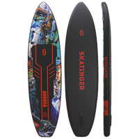 Skatinger Aurora Black Allround Paddle SUP Board – Bold, Celestial & Performance