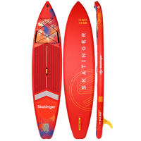 Skatinger Interstellar Red Touring Paddle SUP Board – Energy, Style & Performance