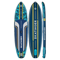 Skatinger Leafy Expedition Blue Allround Paddle SUP Board – Speed, Stability & Control