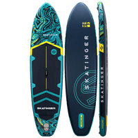 Skatinger Prana Dark Blue Allround Paddle SUP Board – Grip, Stability & Confidence