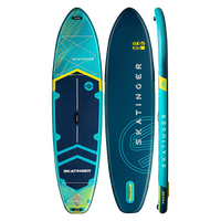 Skatinger Prana Light Blue Allround Paddle SUP Board – Glide, Stability & Comfort
