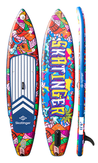 Skatinger Graffiti Red Touring Paddle SUP Board – Urban, Color & Performance