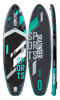 Skatinger Grey Sports Yoga Paddle SUP Board – Focus, Strength & Precision