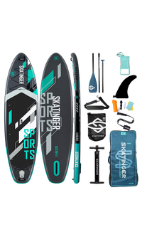 Skatinger Grey Sports Yoga Paddle SUP Board – Focus, Strength & Precision