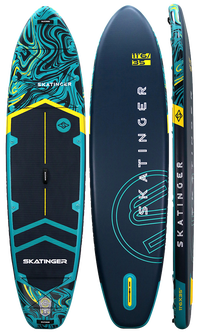 Skatinger Prana Dark Blue Allround Paddle SUP Board – Grip, Stability & Confidence