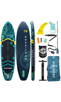 Skatinger Prana Dark Blue Allround Paddle SUP Board – Grip, Stability & Confidence