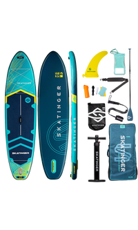 Skatinger Prana Light Blue Allround Paddle SUP Board – Glide, Stability & Comfort