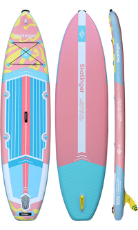 Skatinger White Night Glow Paddle SUP Board – Stability, Comfort & Relaxation