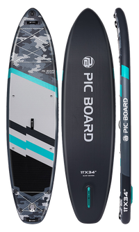 Skatinger Camouflage Grey Allround Paddle SUP Board – Strong, Wide & Reliable