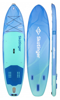 Skatinger Wave Blue Allround Paddle SUP Board – Stable, Safe & Strong