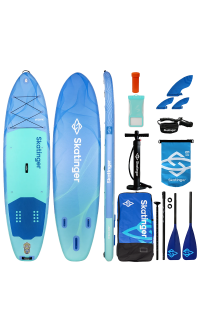Skatinger Wave Blue Allround Paddle SUP Board – Stable, Safe & Strong