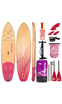 Skatinger Wave Yellow Allround Paddle SUP Board – Stylish, Balance & Safe