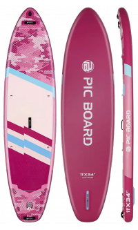 Skatinger Camouflage Pink Allround Paddle SUP Board – Style, Stability & Fun