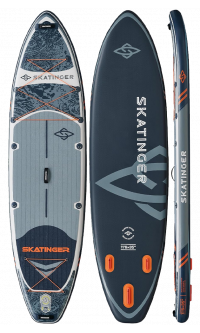 Skatinger Fishing Grey Touring Paddle SUP Board – Stable, Versatile & Adventurous