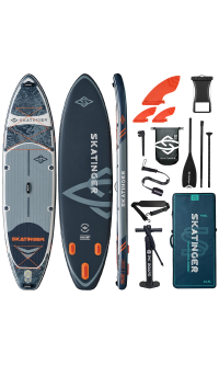 Skatinger Fishing Grey Touring Paddle SUP Board – Stable, Versatile & Adventurous