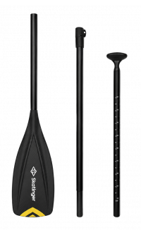 Skatinger Screen-Printed Fiberglass SUP Paddle