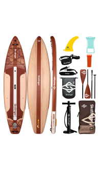 Skatinger Waverider Light Brown Touring Paddle SUP Board – Natural, Smooth & Timeless