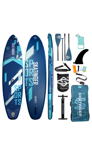 Skatinger Blue Sports Yoga Paddle SUP Board – Fitness, Versatility & Stability