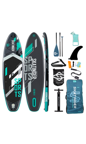 Skatinger Grey Sports Yoga Paddle SUP Board – Focus, Strength & Precision