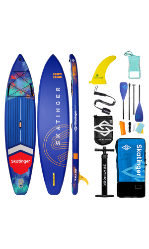 Skatinger Interstellar Blue Touring Paddle SUP Board – Stability, Style & Versatility