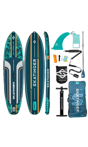 Skatinger Leafy Expedition Green Allround Paddle SUP Board – Stability, Endurance & Control