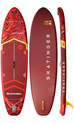 Skatinger Magma Red Allround Paddle SUP Board – Flow, Performance & Energy