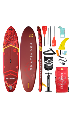 Skatinger Magma Red Allround Paddle SUP Board – Flow, Performance & Energy
