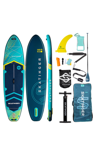 Skatinger Prana Light Blue Allround Paddle SUP Board – Glide, Stability & Comfort