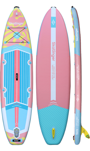Skatinger White Night Glow Paddle SUP Board – Stability, Comfort & Relaxation