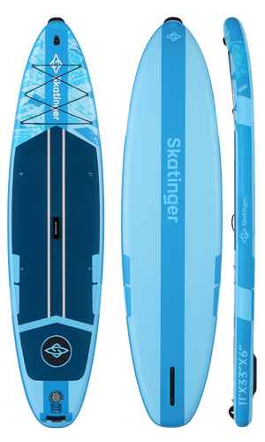 Skatinger Ice Age Blue Touring Paddle SUP Board – Calm, Clarity & Control