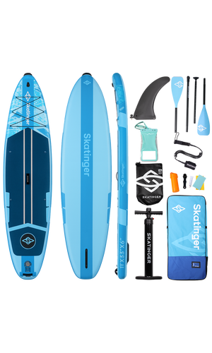 Skatinger Ice Age Blue Touring Paddle SUP Board – Calm, Clarity & Control