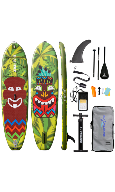 Skatinger Crazy Tribe Yoga Paddle SUP Board – Stable, Fun & Versatile