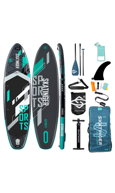 Skatinger Grey Sports Yoga Paddle SUP Board – Focus, Strength & Precision