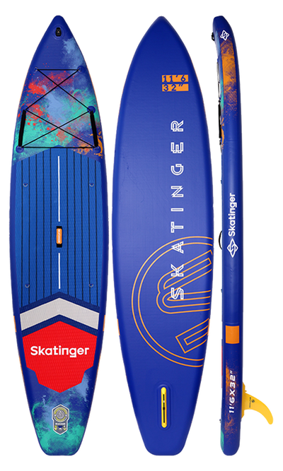 Skatinger Interstellar Blue Touring Paddle SUP Board – Stability, Style & Versatility