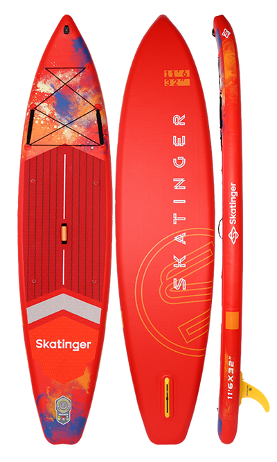 Skatinger Interstellar Red Touring Paddle SUP Board – Energy, Style & Performance