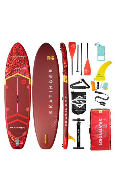 Skatinger Magma Red Allround Paddle SUP Board – Flow, Performance & Energy