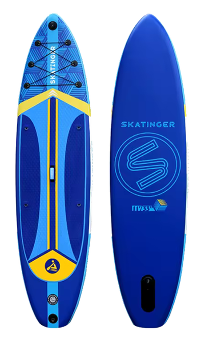 Skatinger Plans Blue Touring Paddle SUP Board – Performance, Comfort & Exploration