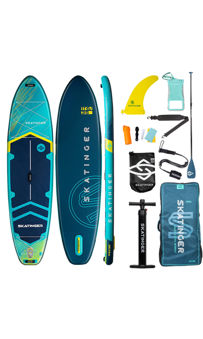 Skatinger Prana Light Blue Allround Paddle SUP Board – Glide, Stability & Comfort