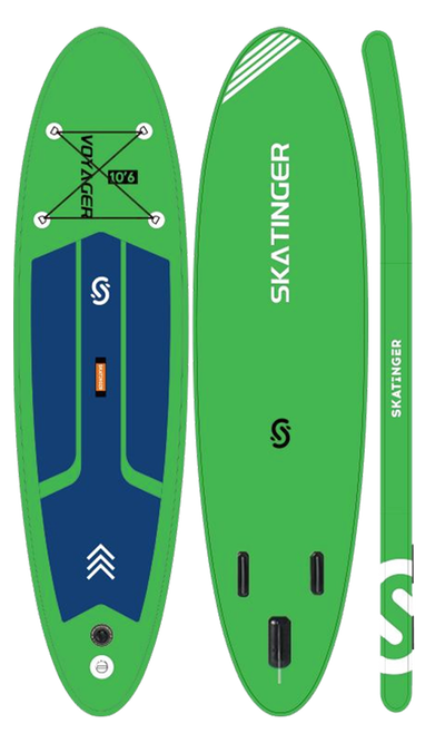 Skatinger Voyager Grass Green Allround Paddle SUP Board – Vibrant, Stable & Responsive