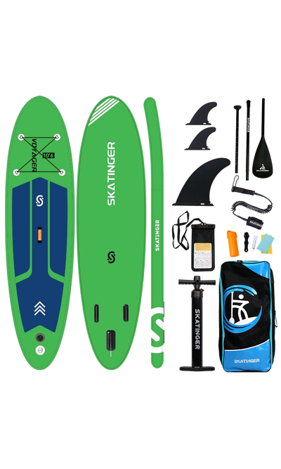 Skatinger Voyager Grass Green Allround Paddle SUP Board – Vibrant, Stable & Responsive