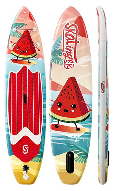 Skatinger Watermelon Allround Paddle SUP Board – Fun, Vibrant & Unique