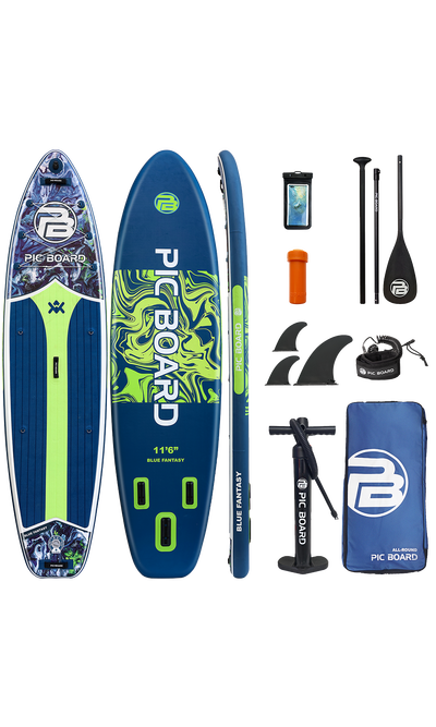 Skatinger Blue Fantasy Allround Paddle SUP Board – Energetic, Comfortable & Unique